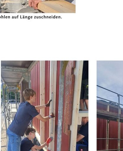 Fassadenarbeiten mit Team